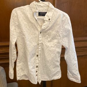 Mayoral LS button down, ABCs and 123s, size 5